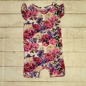 Posh Peanut Bella capped sleeve short length Romper size 12-18 months GUC